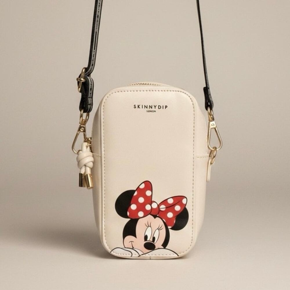 NWOT Disney x Skinnydip London Minnie Mouse Cream Crossbody Bag